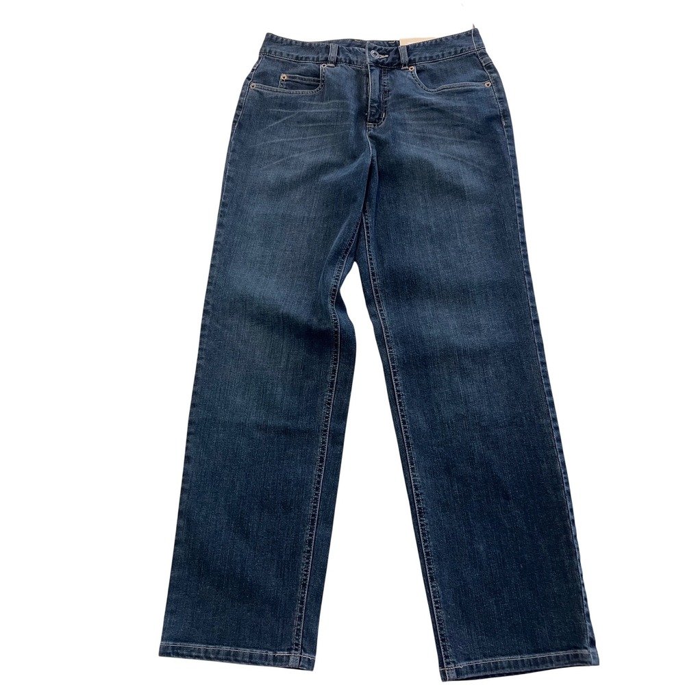 Talbots Petites Classic‎ Straight Leg Jeans Dark Wash Size 6P